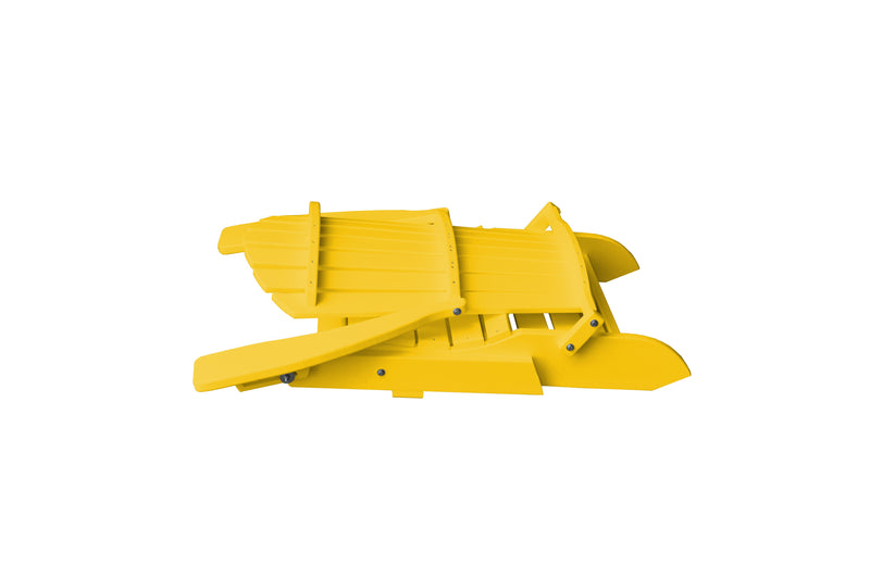 Poly Folding/Reclining Adirondack Chair w/ Pullout Ottoman