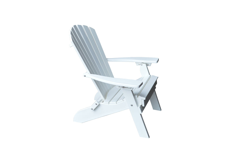 Poly Folding/Reclining Adirondack Chair w/ Pullout Ottoman