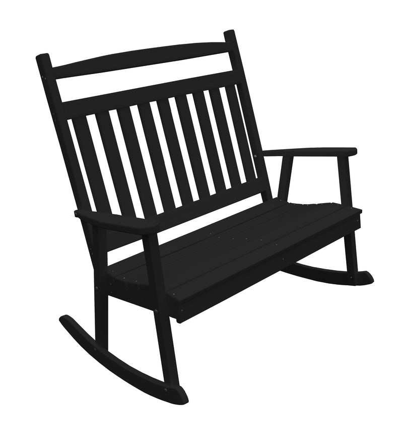 Double Rocker With Table Poly Classic Double Rocker – Rustics for Less