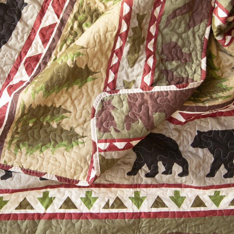 Bear Stripe Quilt Set