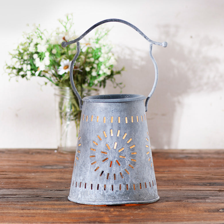 Farmhouse Wax Warmer in Weathered Zinc