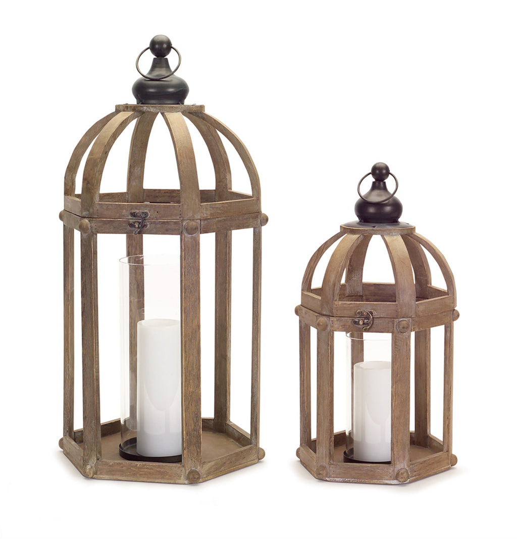 Brown Candle Holders (Set of 2)