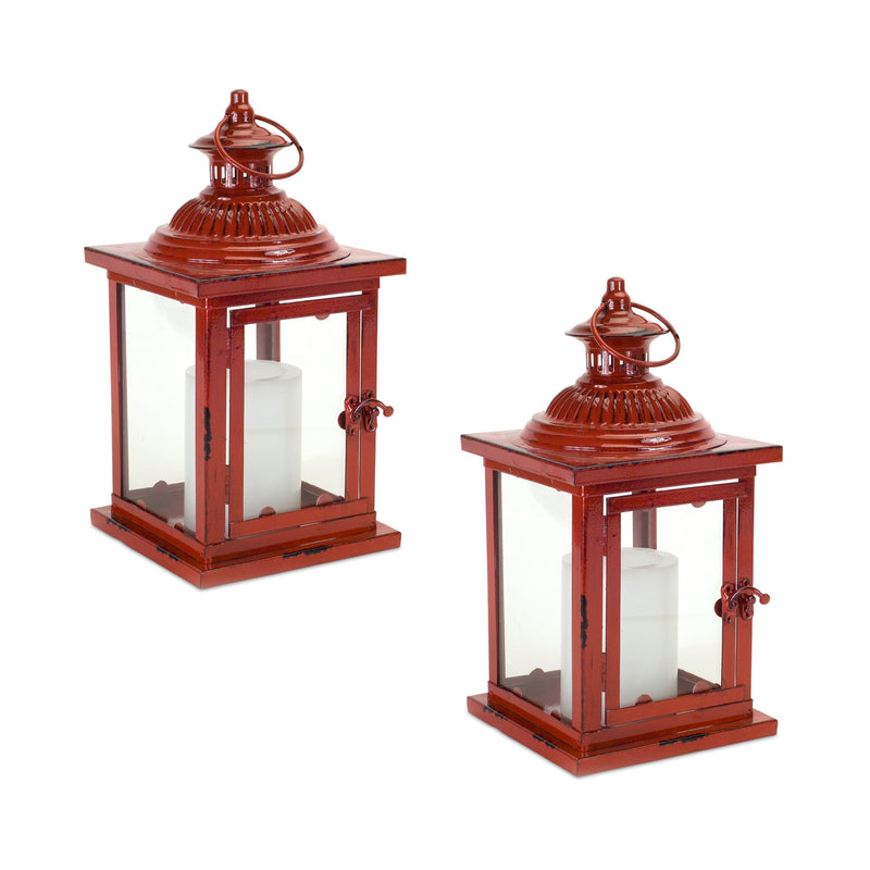 Red Traditional Lanterns (Set of 2)