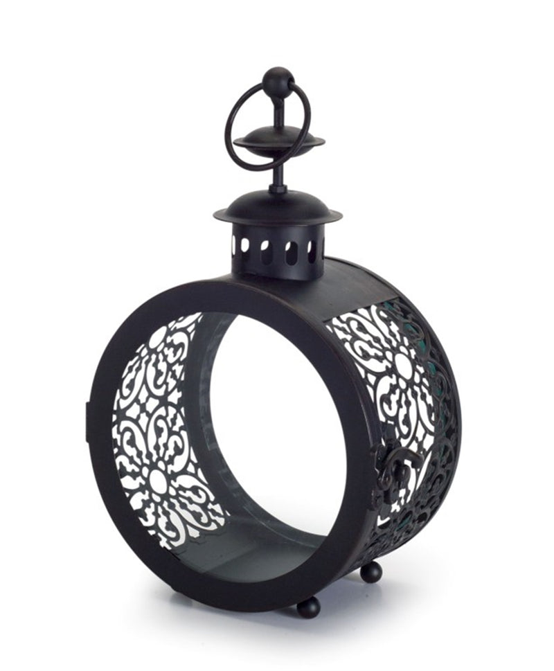 Black Round Small Lantern (Set of 2)