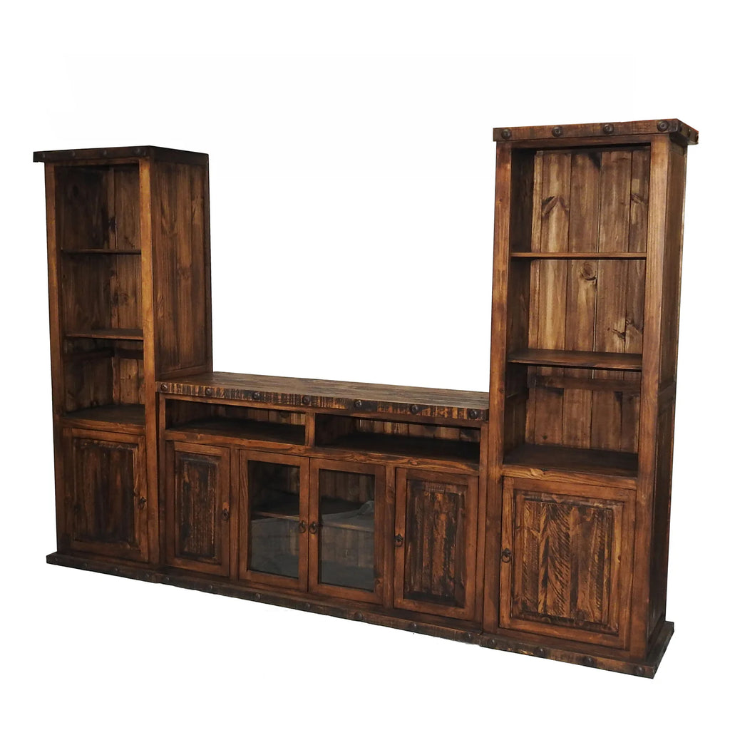 Oasis Rustic Entertainment Center 3 Pcs