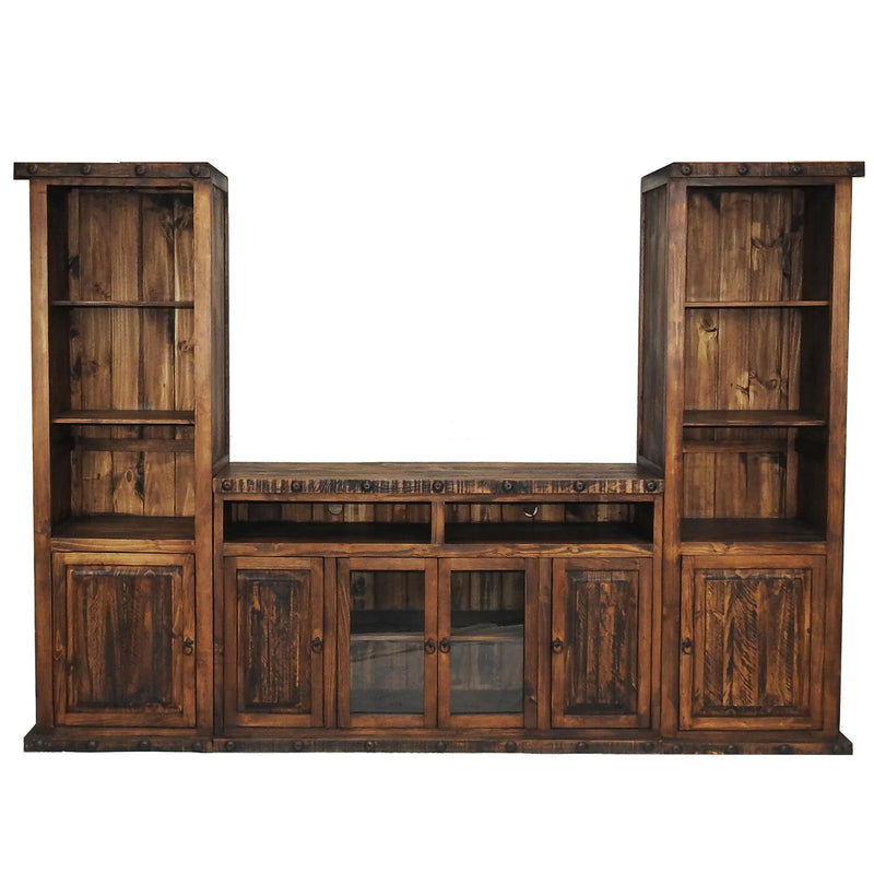 Oasis Rustic Entertainment Center 3 Pcs