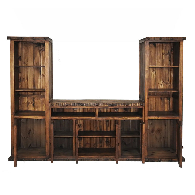 Oasis Rustic Entertainment Center 3 Pcs