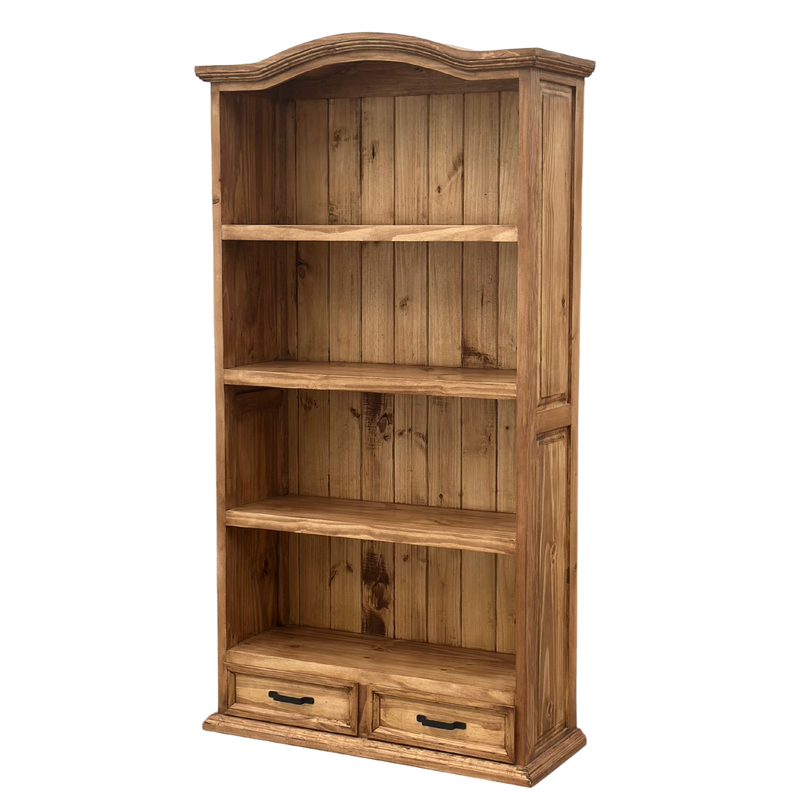 Traditional Small Rustic Bookcase – Rustics for Less