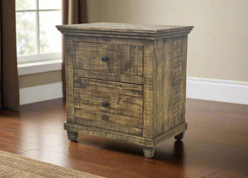 Laredo Rustic Nightstand in Far West