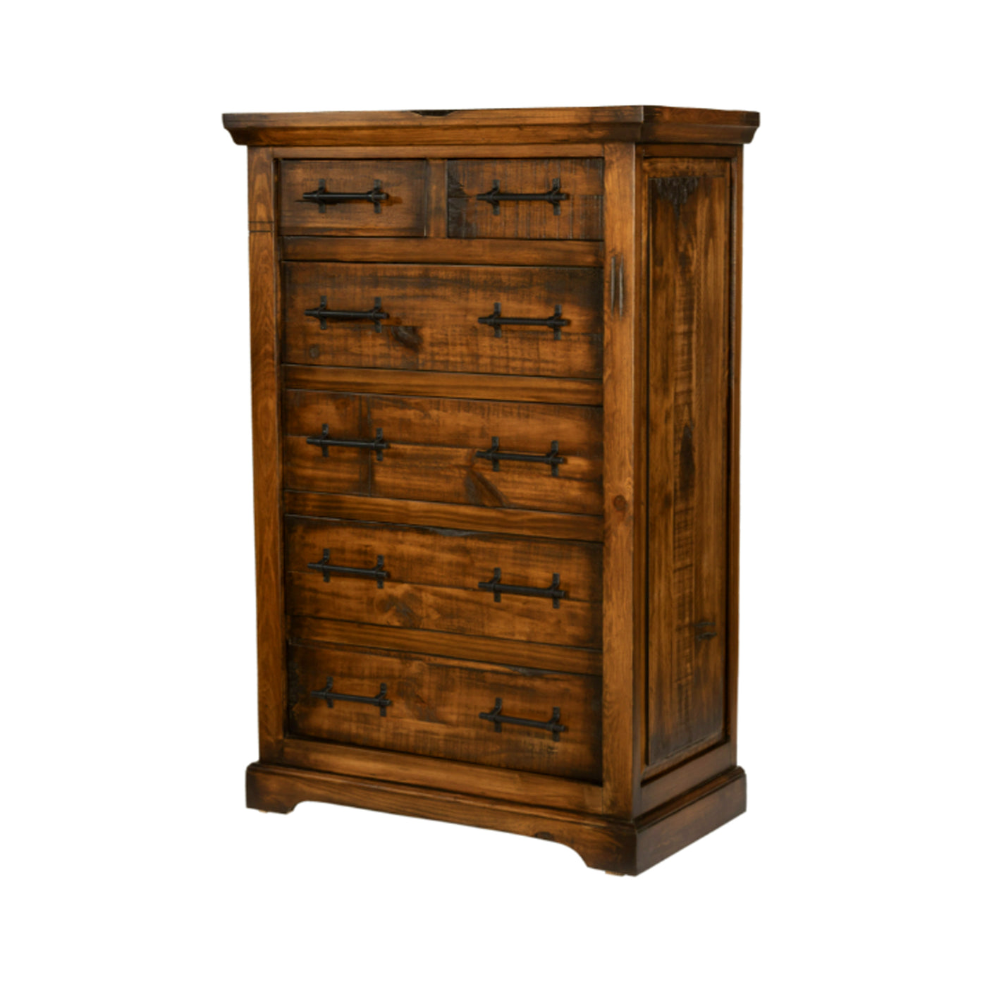 Lubbock Tall Chest Dresser | Rustic 6 Drawer Pine Storage | 35"W x 19"D Rustics for Less Lubbock Tall Chest Dresser | Rustic 6 Drawer Pine Storage | 35"W x 19"D Rustics for Less