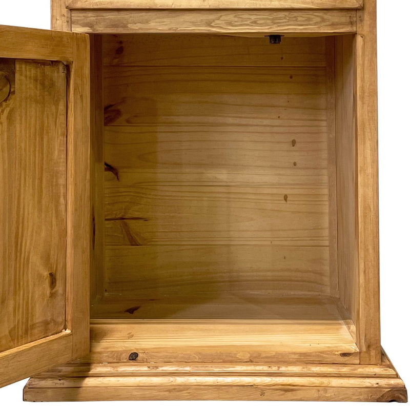 Traditional Large Rustic Nightstand