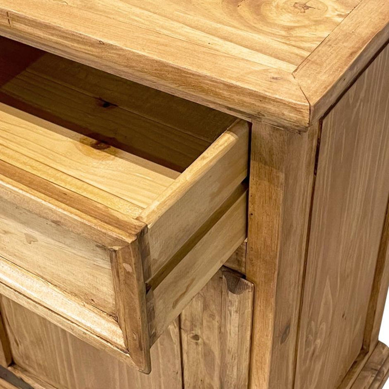 Traditional Large Rustic Nightstand