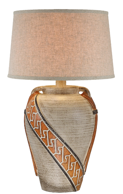 29.5" Hydrocal Table Lamp | Sand Dune Finish, 3-Way Switch