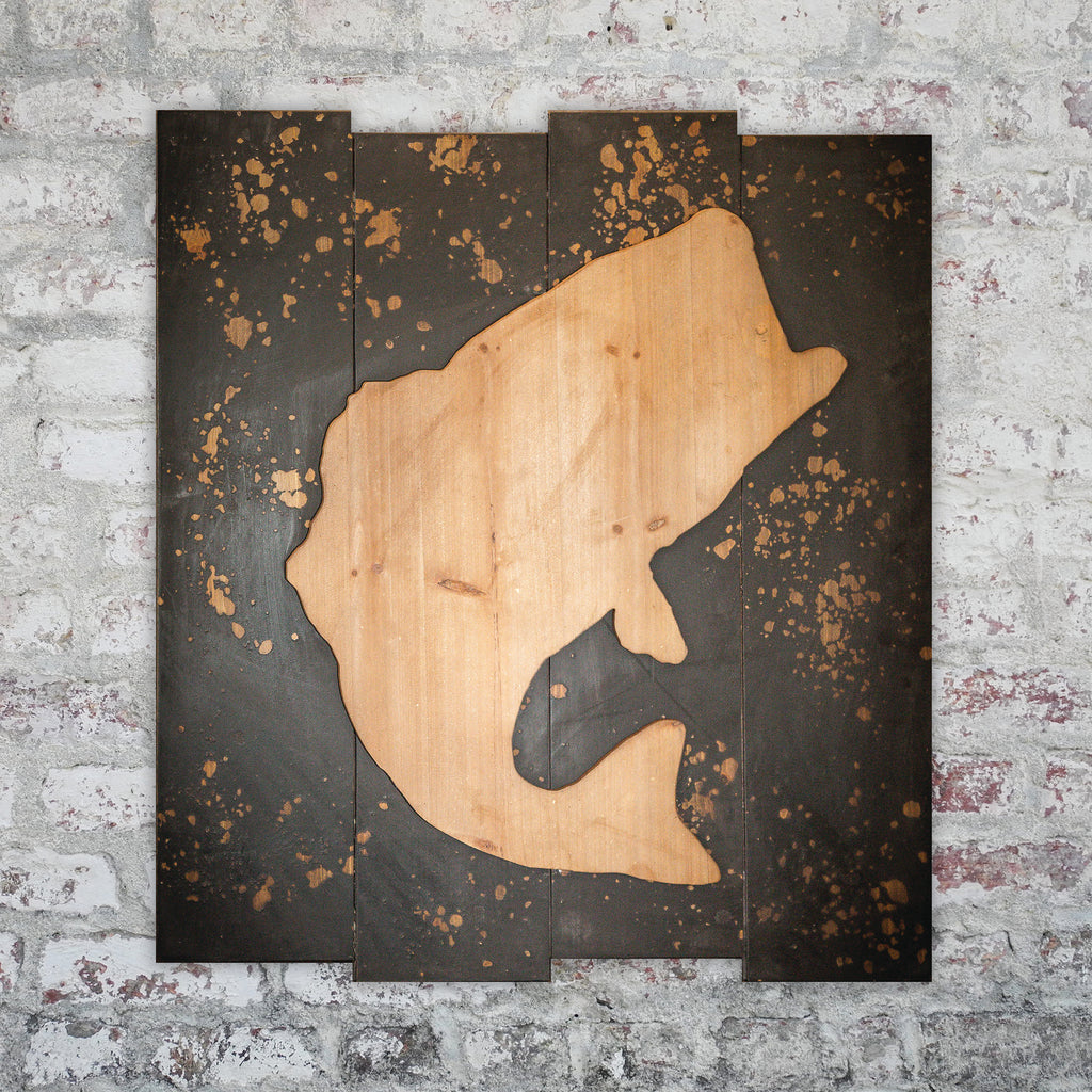 Bass Reclaimed Wood Wall Décor