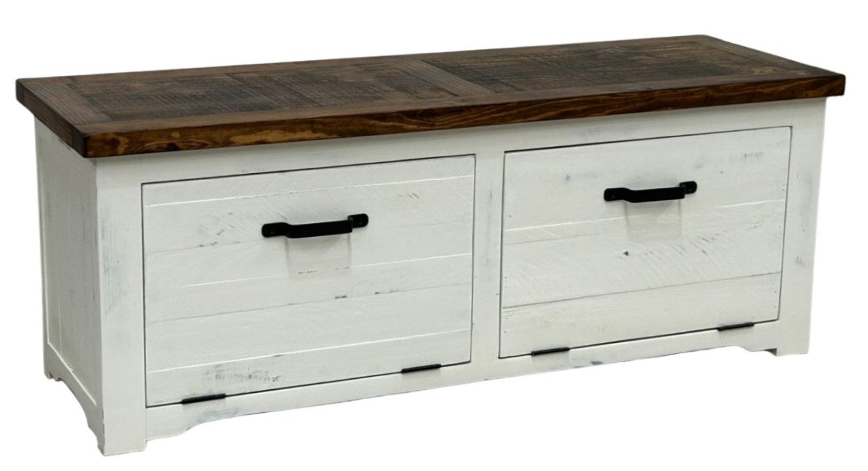 Shoe Rustic Bench Pine Wood Storage Chest Shoe cabinet