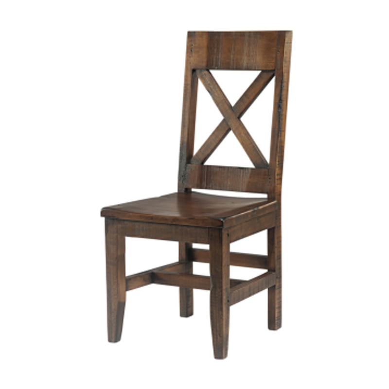Floresville X Chair with wooden seat
