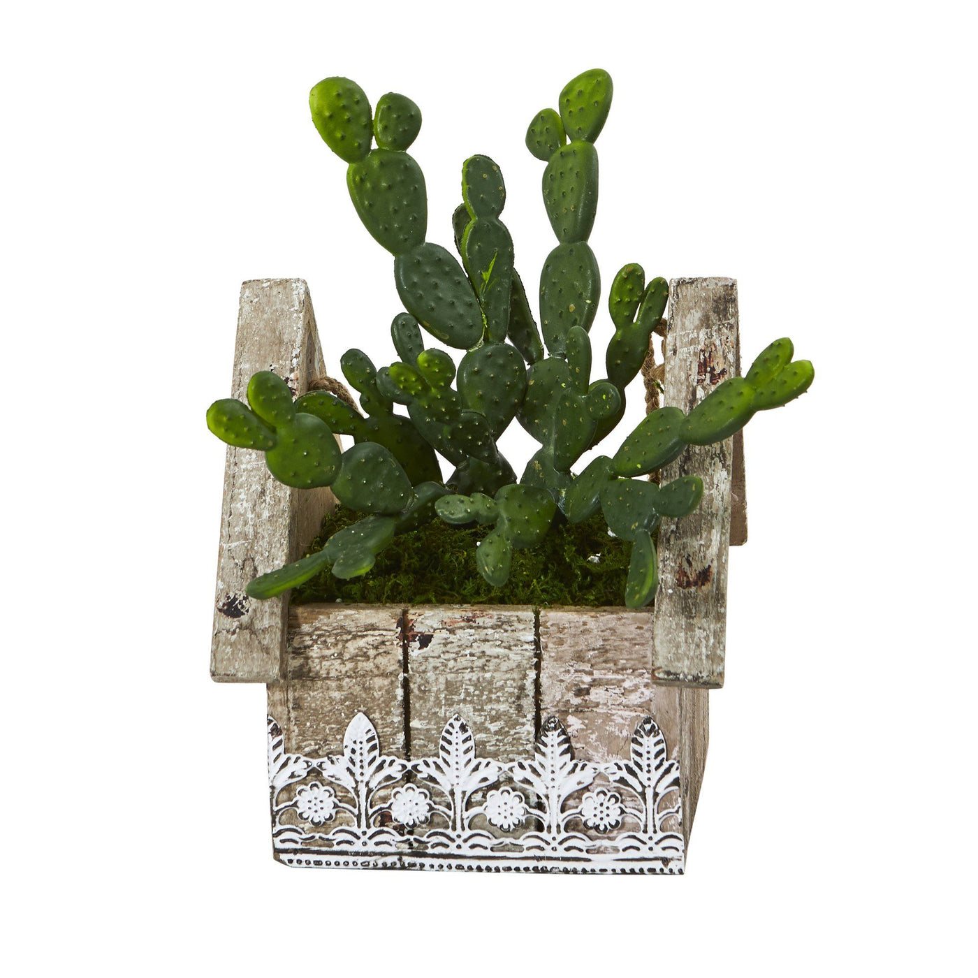 hanging cactus planter 10” Cactus Succulent Artificial Plant in Hanging Floral Design House Planter
