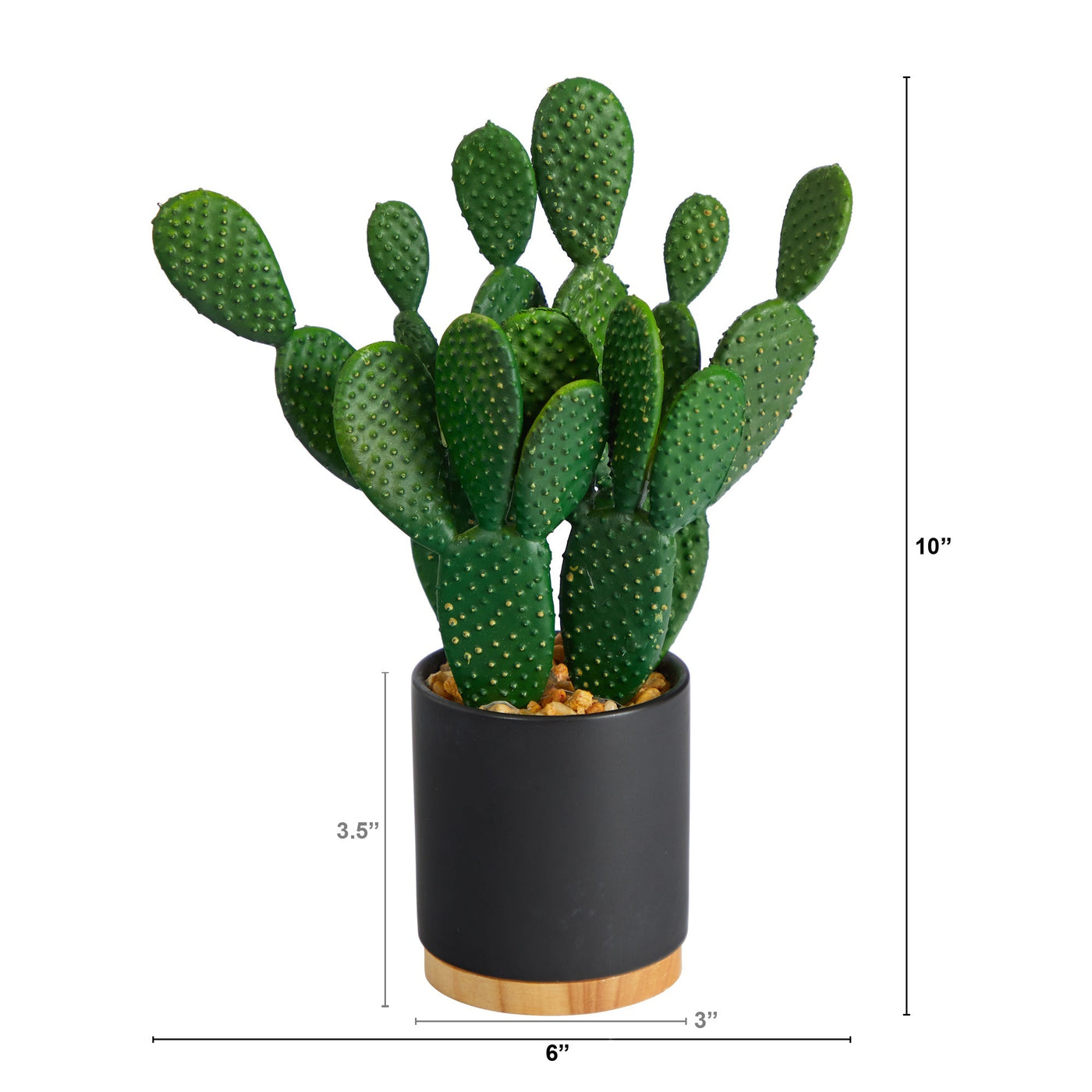artificial succulent planter Nearly Natural 10 in. Artificial Cactus Succulent Plant in Planter