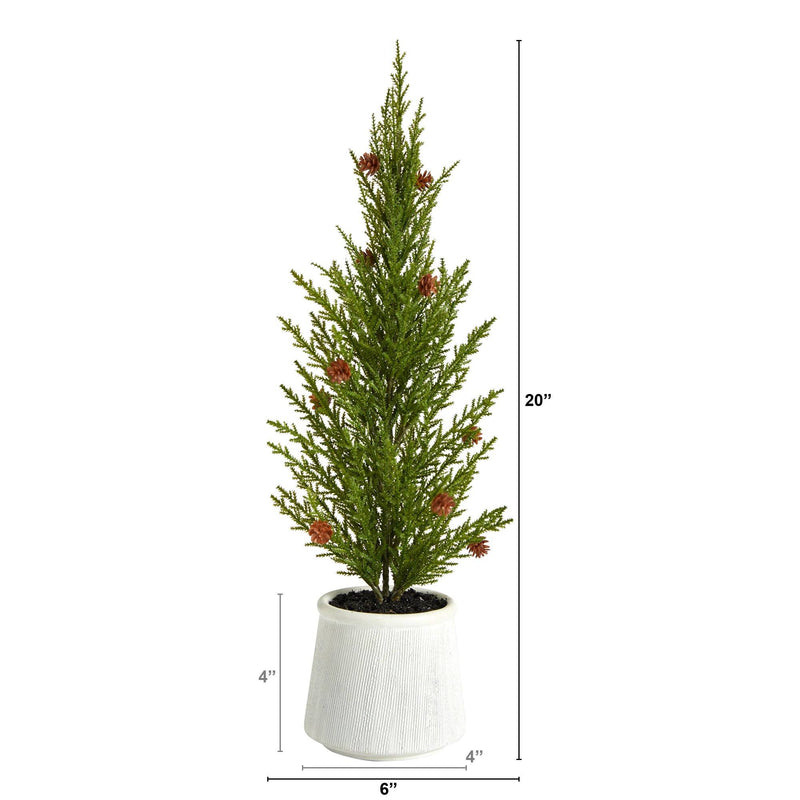 20'' Cedar Pine “Natural Look” Artificial Christmas Tree