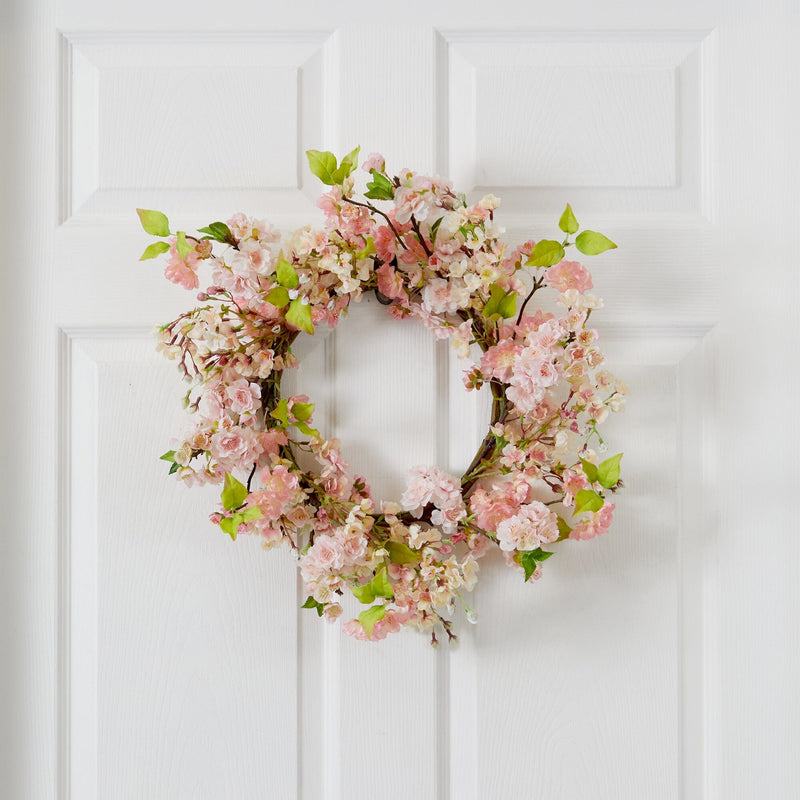 24" Cherry Blossom Wreath