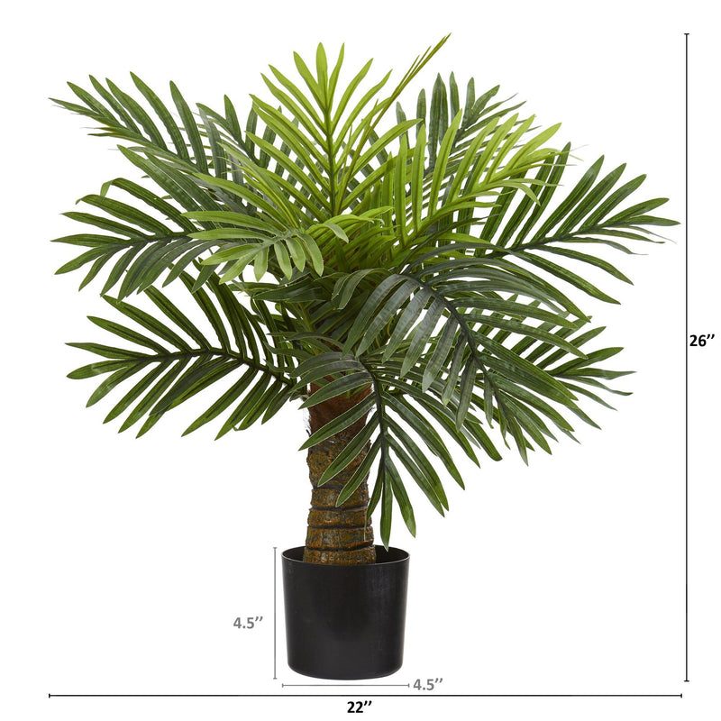 26” Robellini Palm Artificial Tree by Nearly Natural