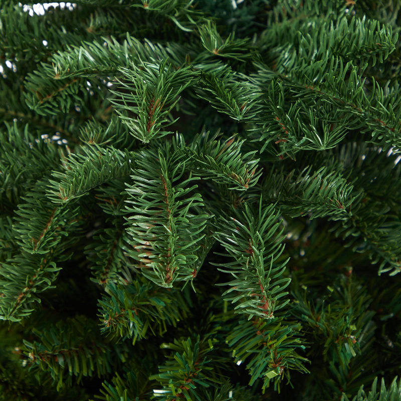 3.5’ South Carolina Spruce Artificial Christmas Tree with 458 Bendable Branches in Red Tower Planter