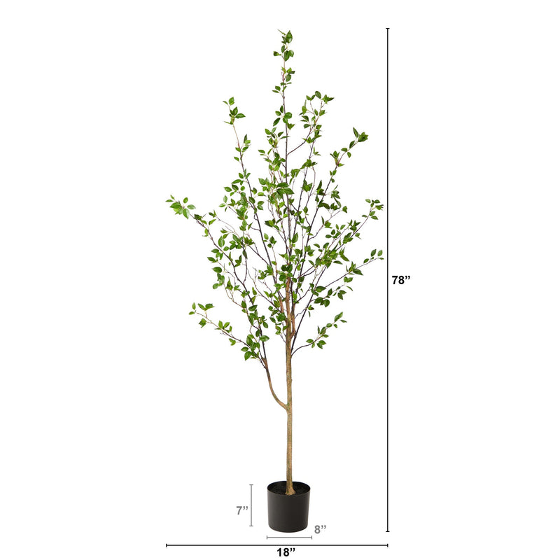 6.5' Minimalist Citrus Tree by Nearly Natural