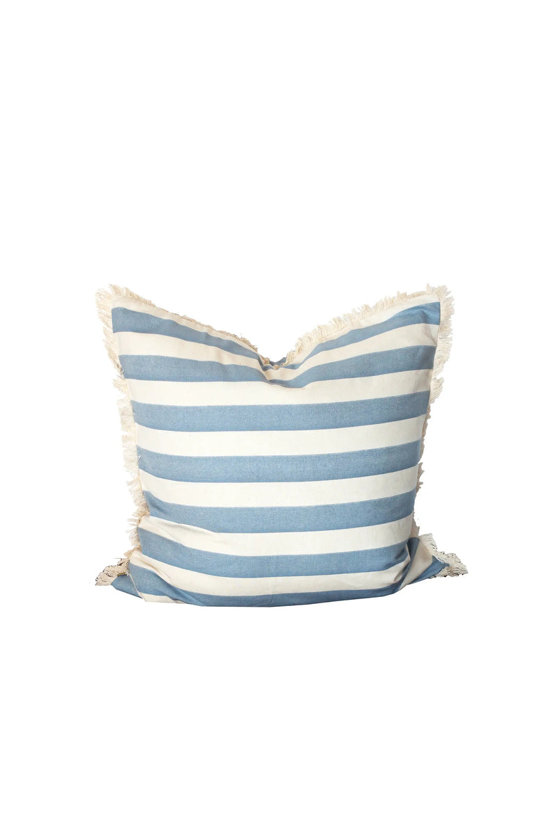 Pillow Wide Stripe 24" x 24" Light Blue