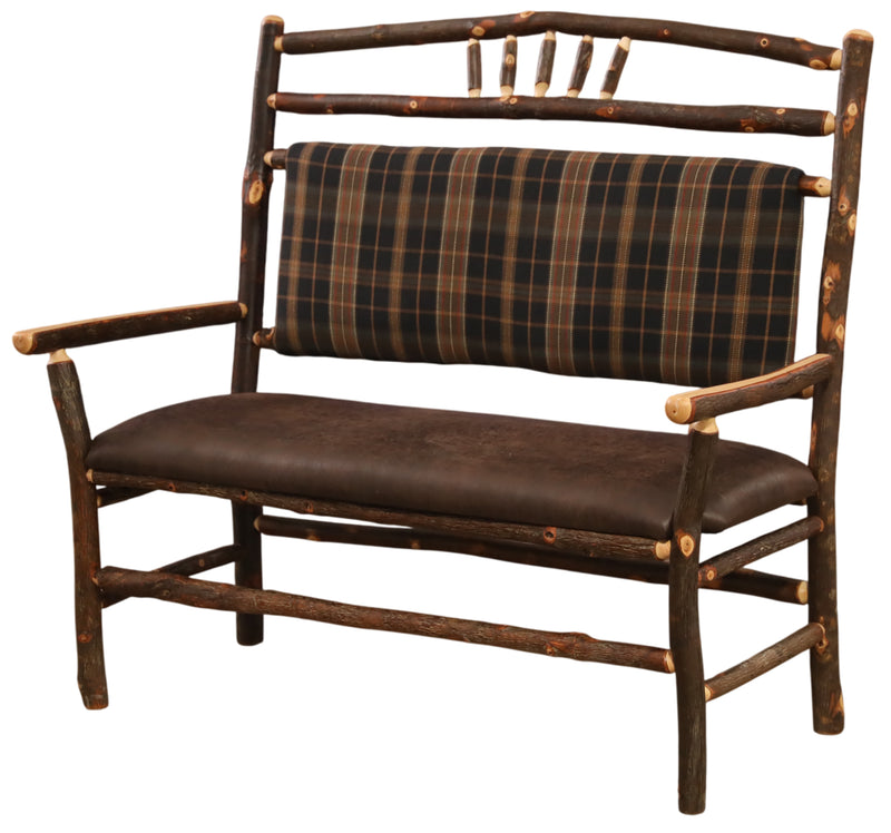 Hickory Log Settee