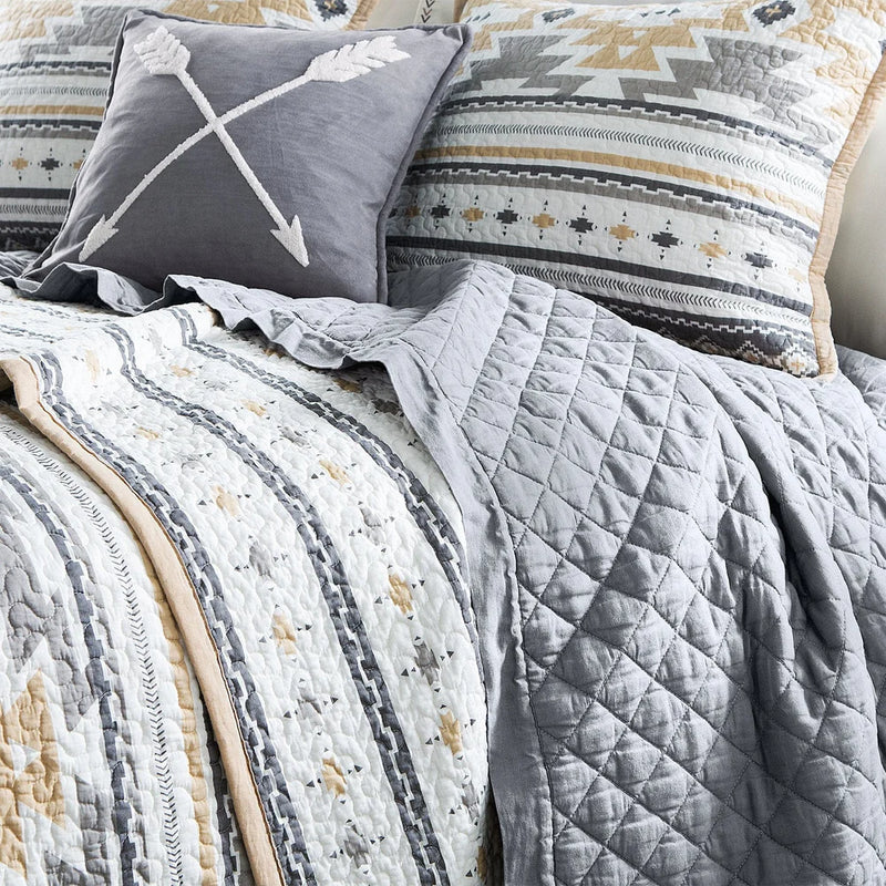 DESERT SAGE REVERSIBLE QUILT SET