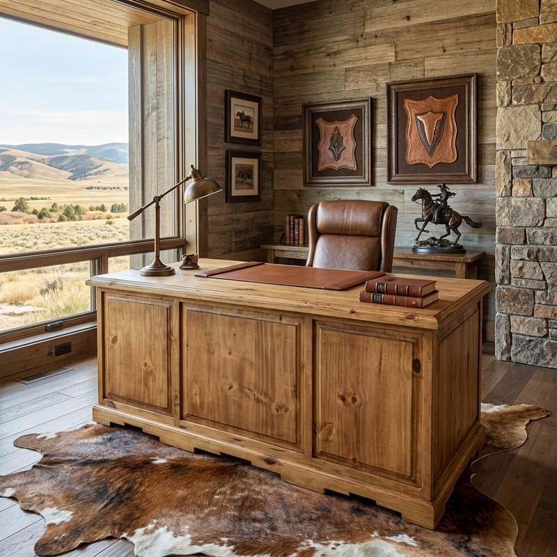 Taos Executive Rustic Desk