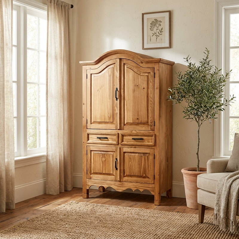 Sierra Rustic Pine Armoire