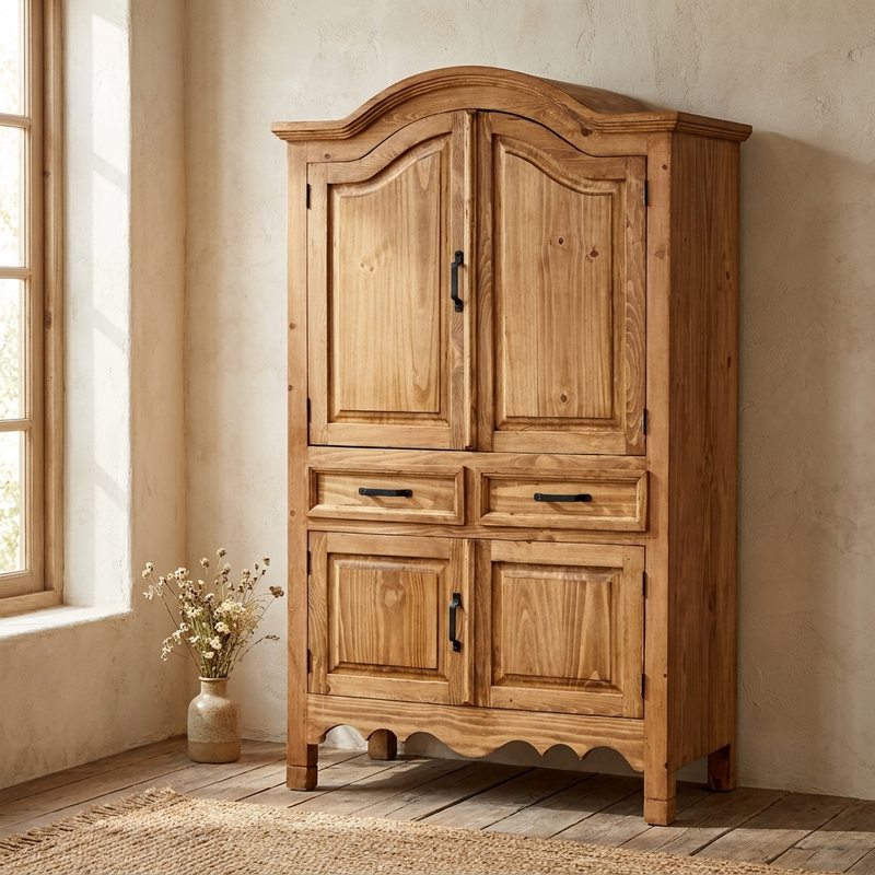Sierra Rustic Pine Armoire