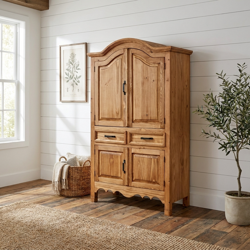 Sierra Rustic Pine Armoire