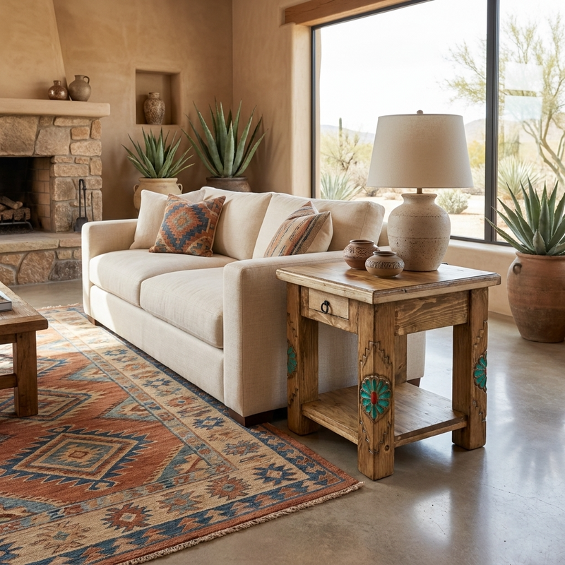 Rosetta Rustic End Table