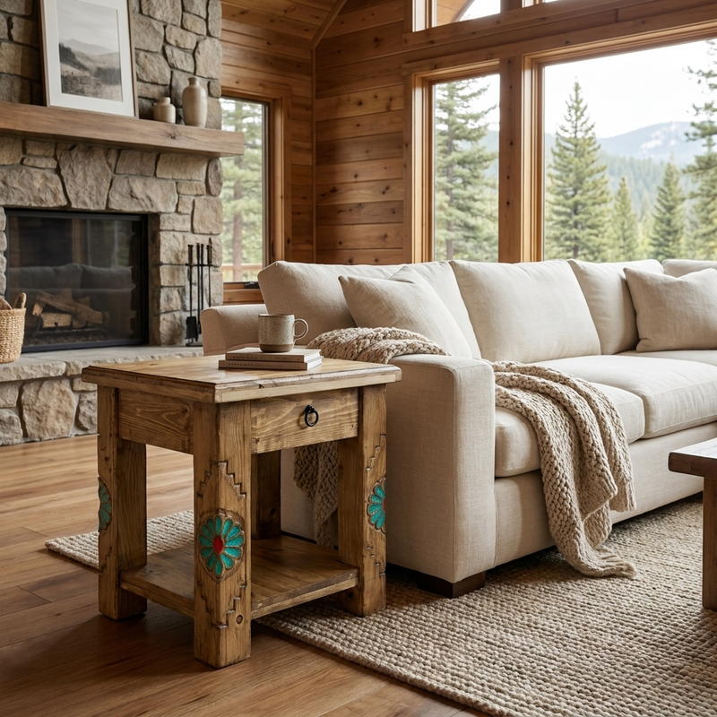 Rosetta Rustic End Table