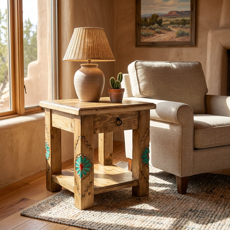 Rosetta Rustic End Table