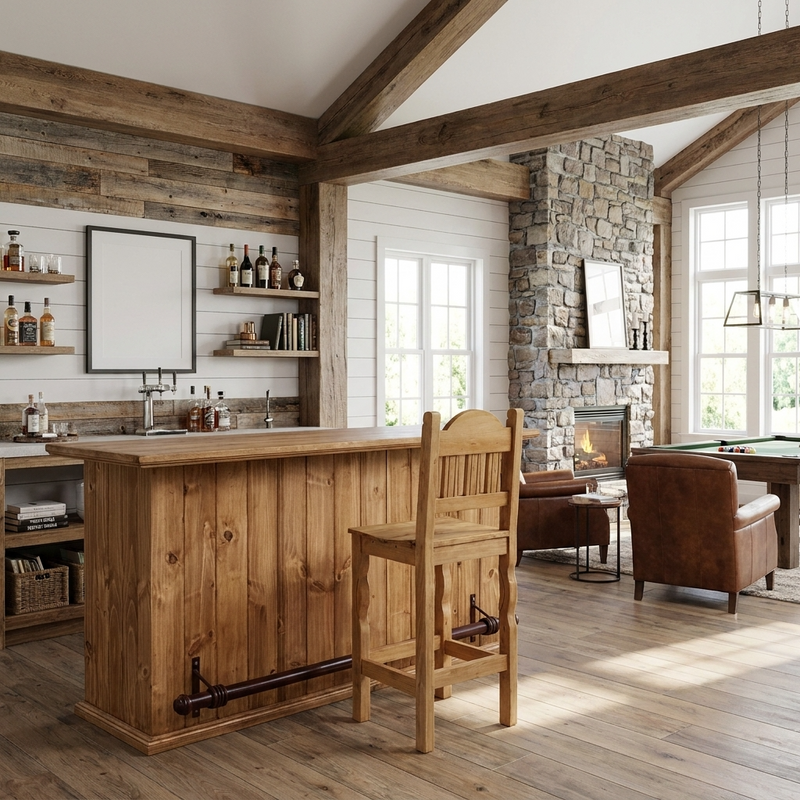 Tongue and Groove Rustic Bar
