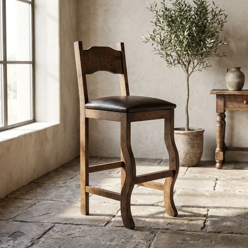 Floresville Rustic Bar Stool 30"