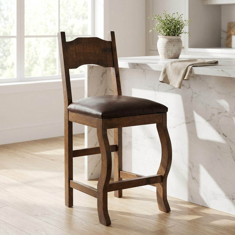 Floresville Rustic Bar Stool 24"
