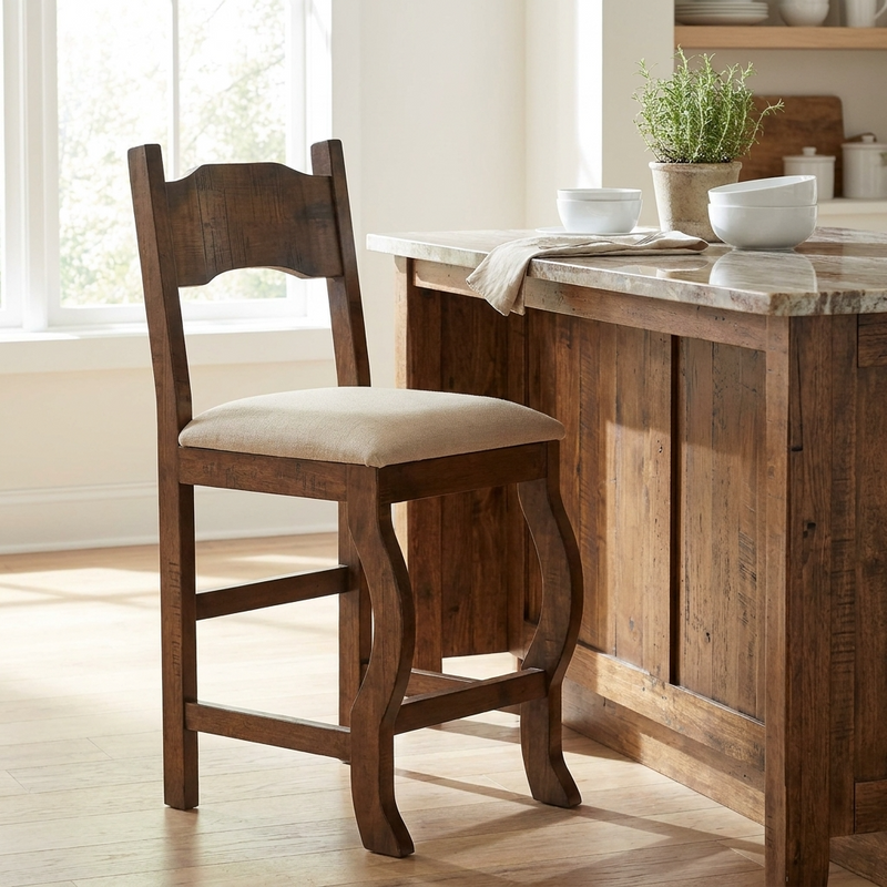 Floresville Rustic Bar Stool 24"