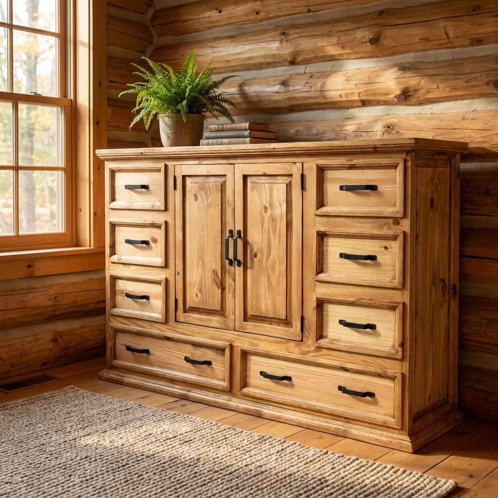 Houston Traditional Rustic Dresser