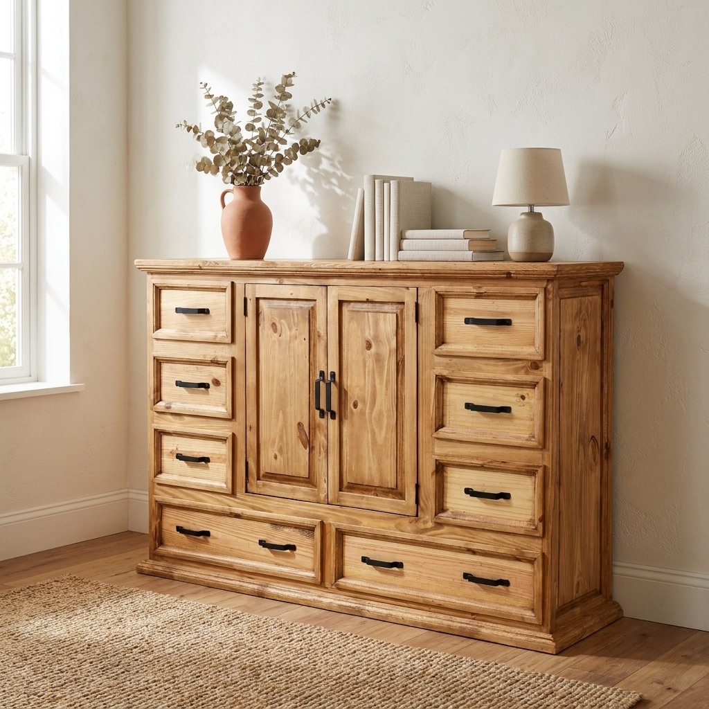 Rustic Pine Dresser | Handcrafted in Mexico Rustic Pine Dresser | Handcrafted in Mexico