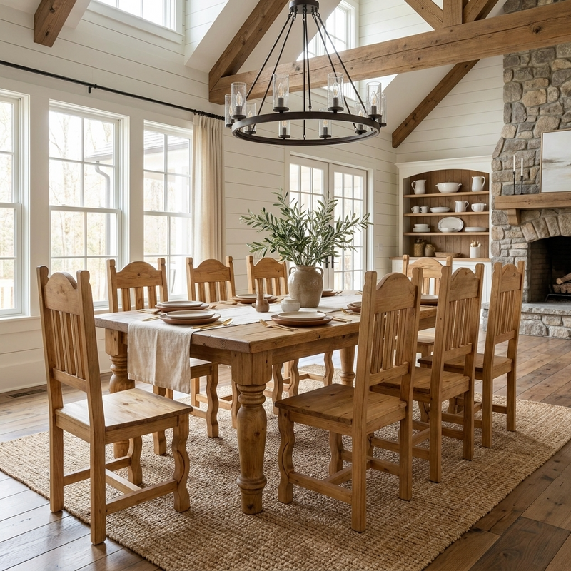 Santa Rita 8' Rustic Dining Table