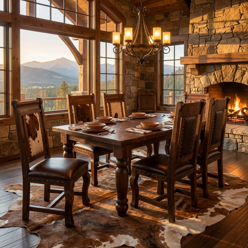 Gran Hacienda Chair with Cowhide and Leather