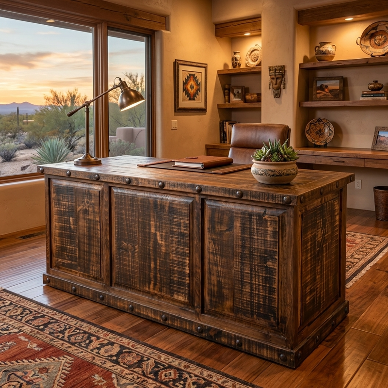 Oasis Executive Rustic Desk