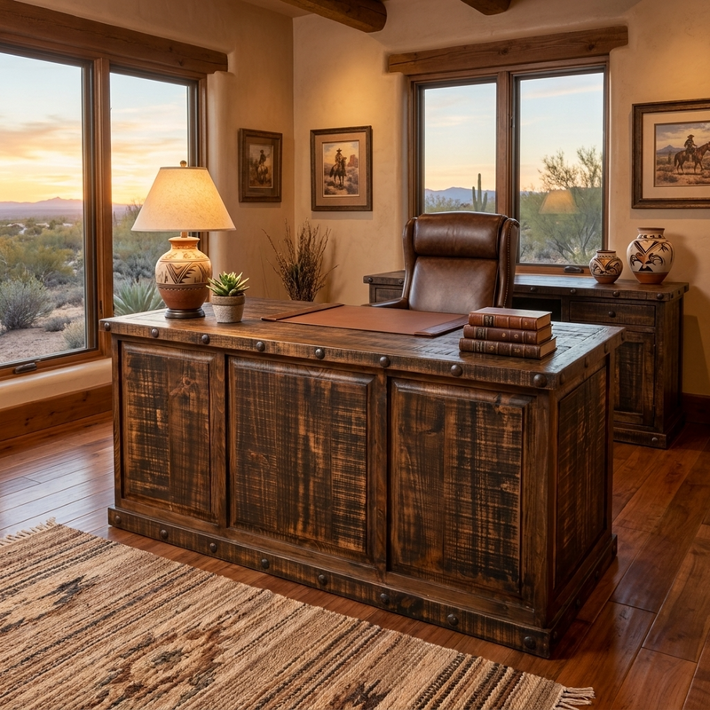 Oasis Executive Rustic Desk