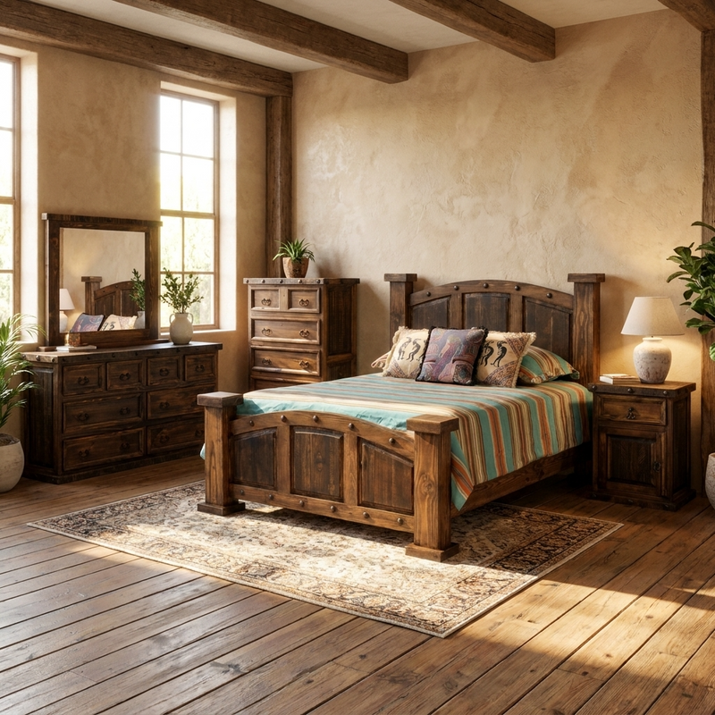 Mansion Bedroom Bundle 6 pc Set + Free Quilt