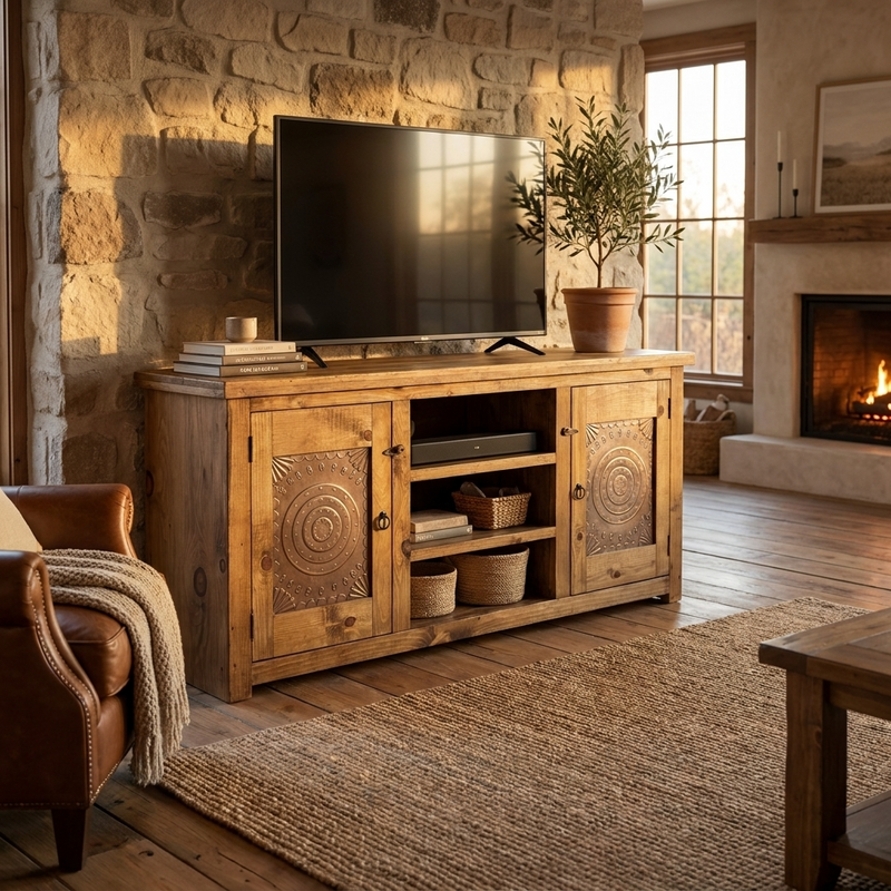 Tin TV Stand 60"