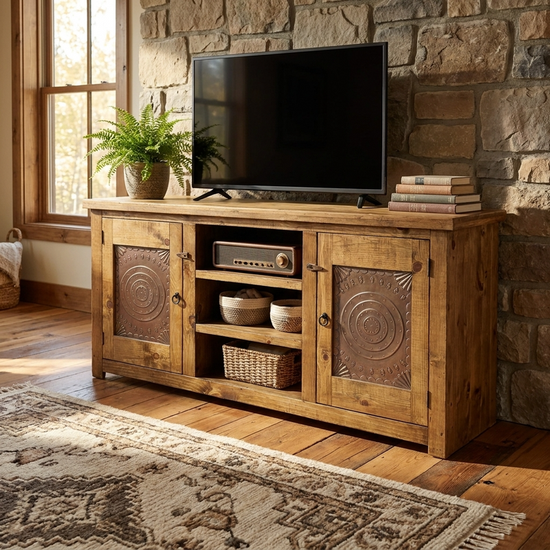 Tin TV Stand 60"